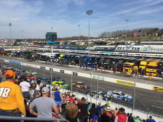 NASCAR racing at Martinsville Speedway