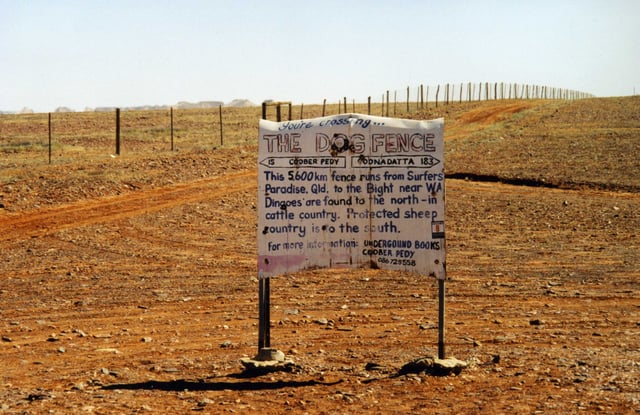 A part of the dingo fence