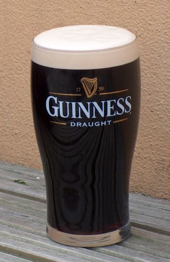 A pint of Guinness