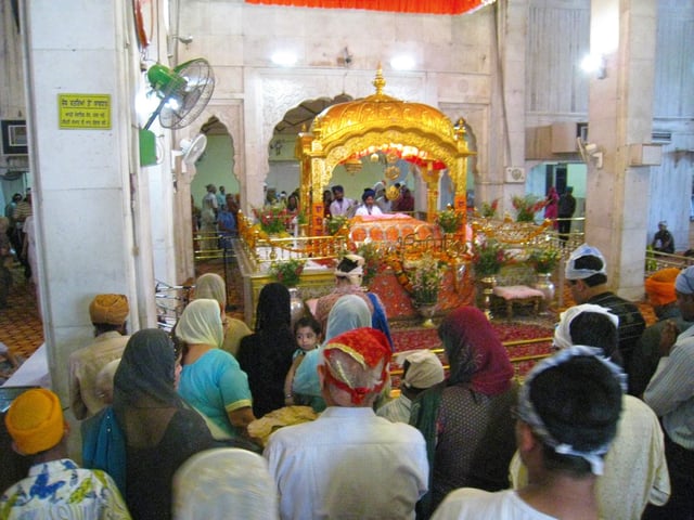 The Darbar Sahib of a Gurdwara