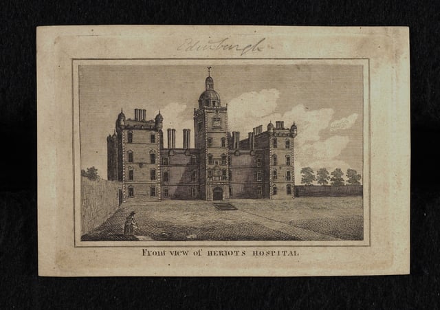 Front view of Heriot's Hospital