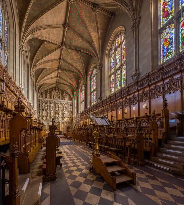 The interior of the chapel