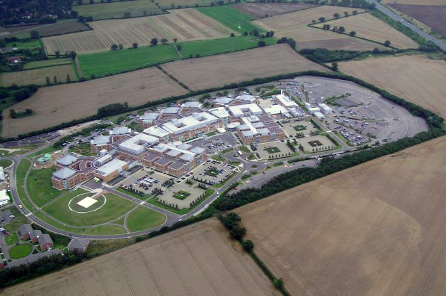 Norfolk and Norwich University Hospital, which with 1237 beds is one of the largest NHS hospitals