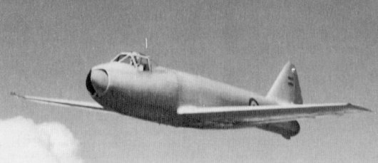 Pulqui I prototype in flight (c.1951)
