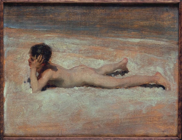 A Nude Boy on a Beach (1878) by John Singer Sargent