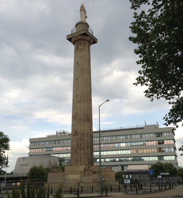 Shropshire's Shirehall is located opposite Lord Hill's Column.
