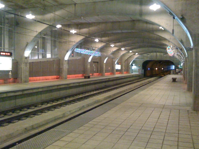 University City-Big Bend Subway Station along the Blue Line, near Washington University.