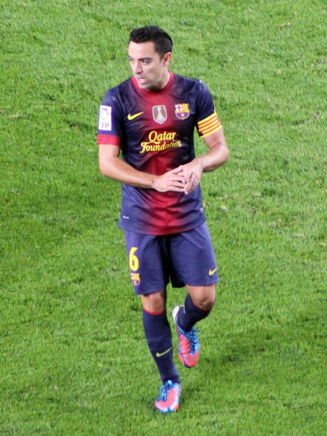 Xavi holds the record for most games played (767) for Barcelona.