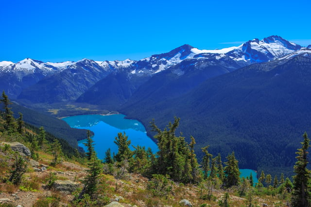 Cheakamus Lake in Garibaldi Provincial Park, BC