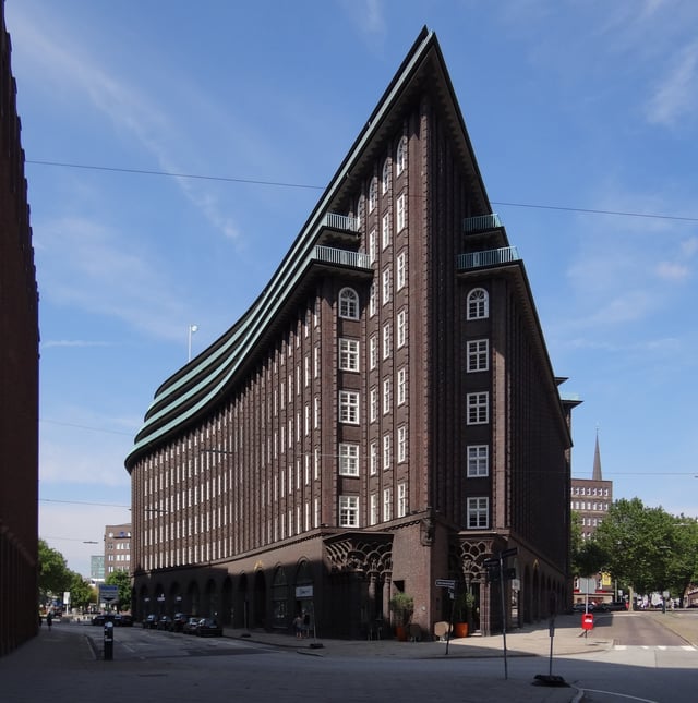 The Chilehaus with a typical brick expressionist façade