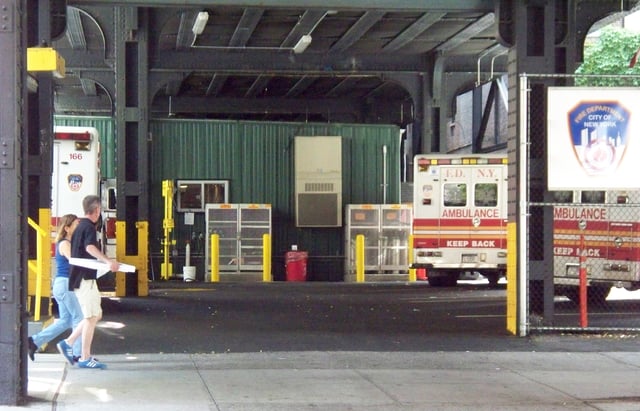 A typical FDNY EMS station