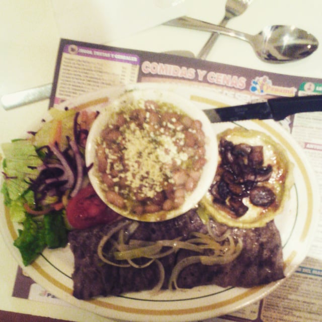 Dish from an informal restaurant in Mazatlán.