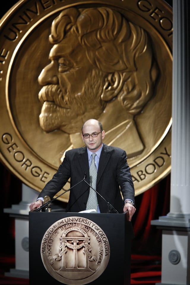 Jordan Hoffner at the 68th Annual Peabody Awards accepting for YouTube