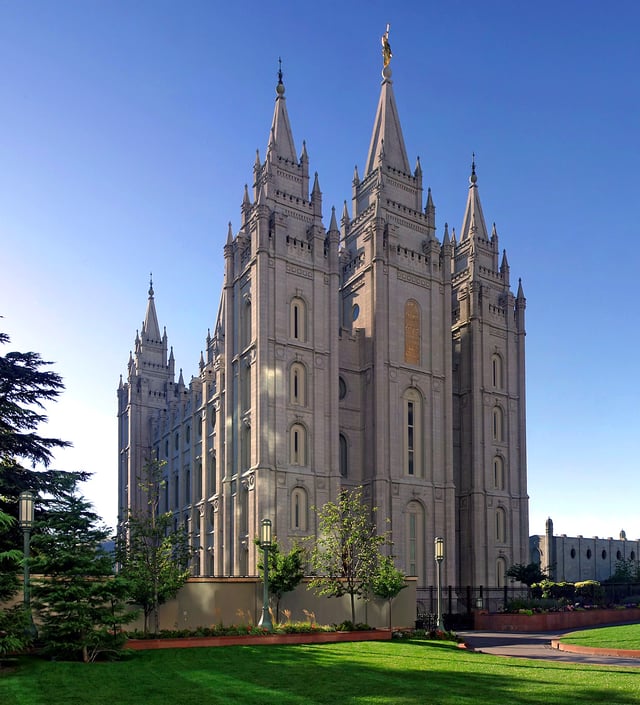 The Salt Lake Temple, which took 40 years to build, is one of the most iconic images of the church.