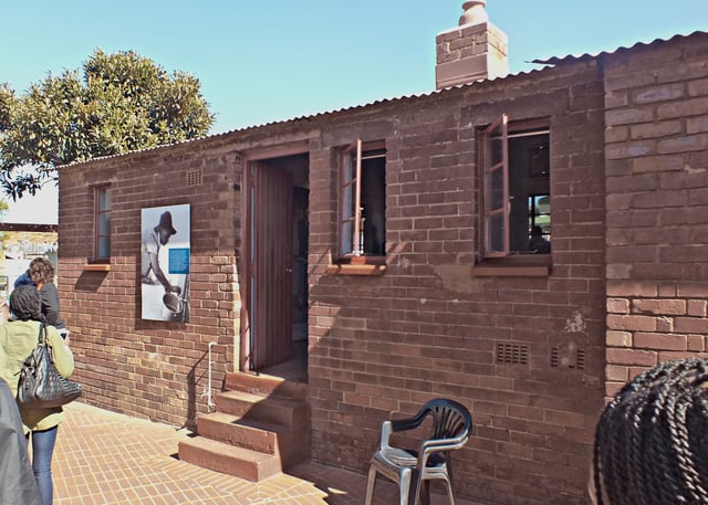 Mandela's former home in the Johannesburg township of Soweto