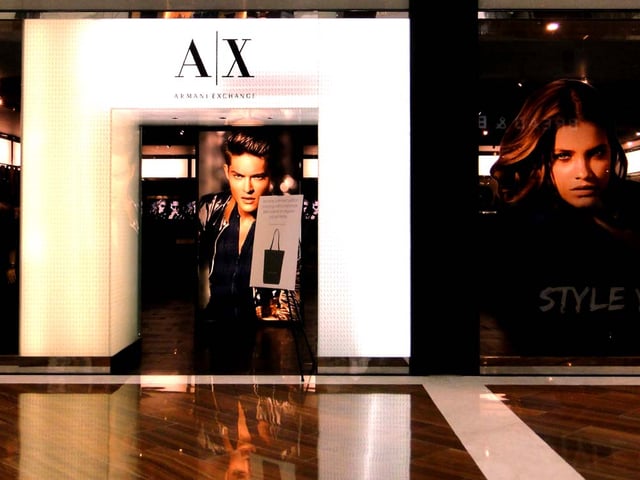 Armani Exchange store at Marina Bay Sands, Singapore