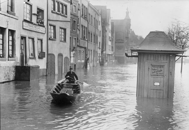 The 1930 flood in Cologne