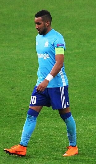 Payet captaining Marseille in the UEFA Europa League clash with FC Salzburg, 2018