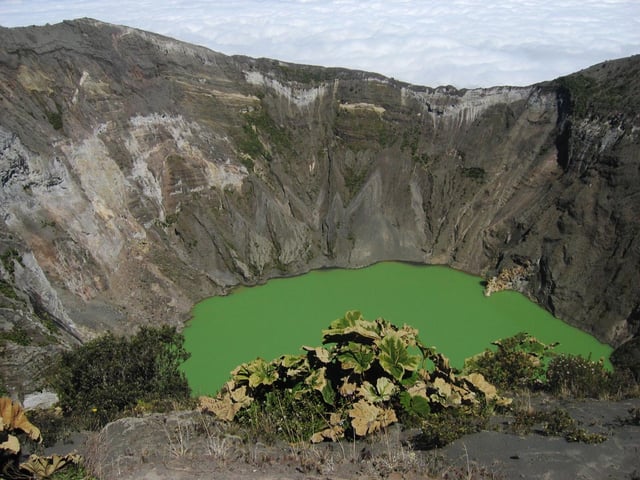 The crater lake of Volcán Irazú, Costa Rica