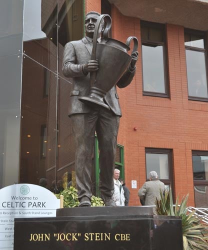 Statue of Jock Stein outside Celtic Park