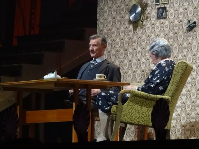 Monty Python’s “Third World” sketch. The stern Protestant couple, Michael Palin and Terry Jones (at the Python reunion, Monty Python Live (Mostly) in 2014) comment disapprovingly on the teachings of the Catholic Church while their Catholic neighbour with 63 children sings “Every Sperm Is Sacred”