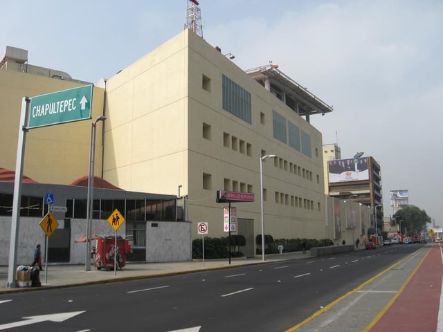 Televisa filming studio town in Chapultepec