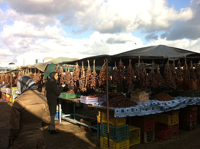 Dates in the souq in Sayada