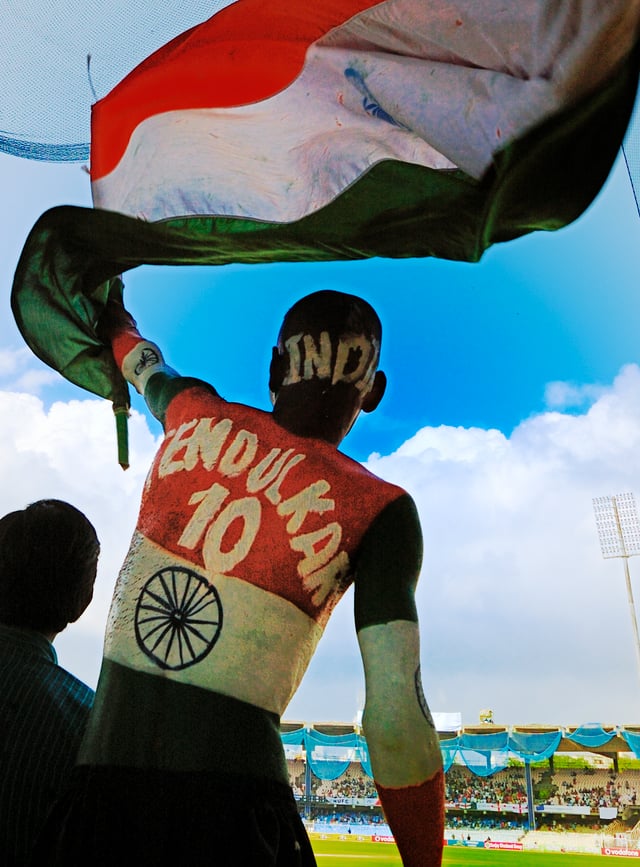 Sudhir Kumar Chaudhary, a fan of Tendulkar who earned the privilege of tickets to all of India's home games