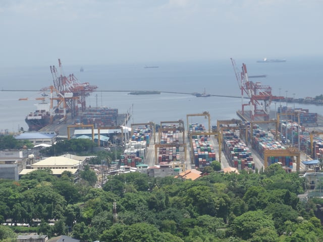 The Port of Manila, the chief port of the Philippines.