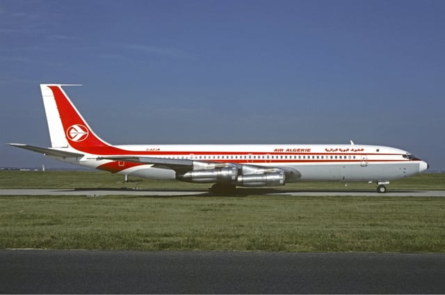 An Air Algérie Boeing 707 at Orly Airport in 1979.