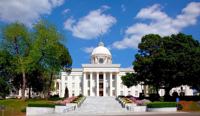 The State Capitol Building in Montgomery, completed in 1851