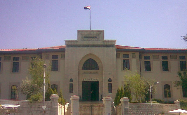 Damascus University headquarters in Baramkeh
