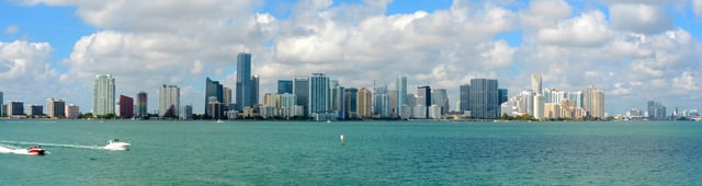 The Miami skyline