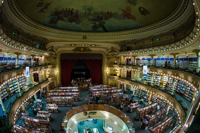 El Ateneo Grand Splendid bookstore.