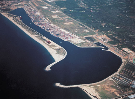 The seaport of Gioia Tauro