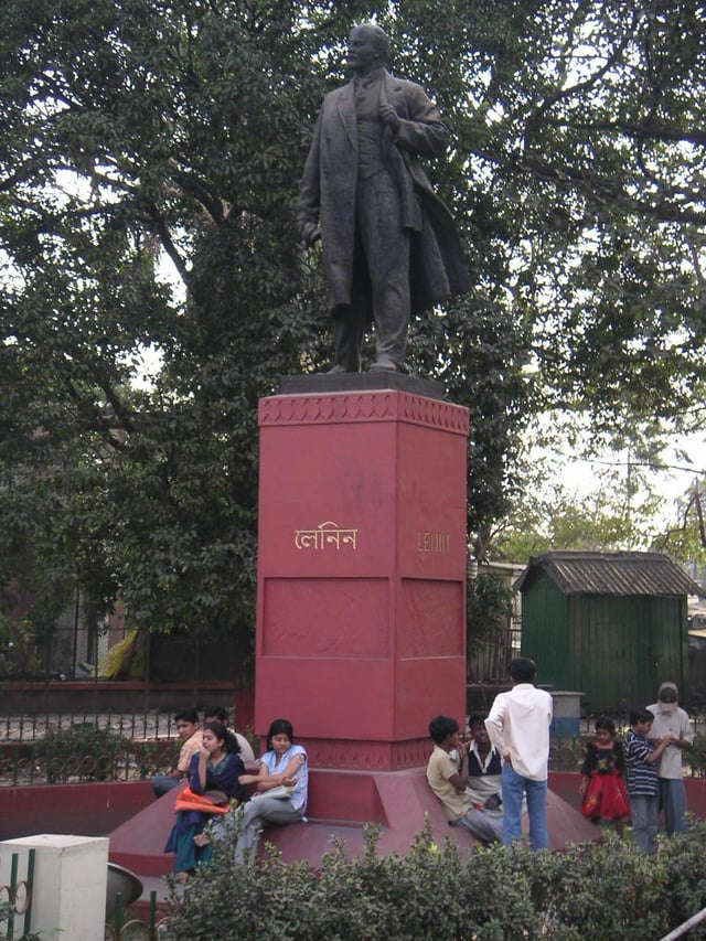 Vladimir Lenin's statue in Kolkata, West Bengal