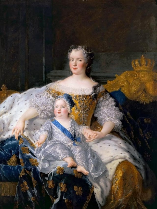 Maria Leszczynska with her son.