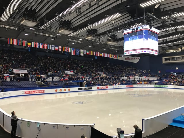 Interior of Ostravar Aréna