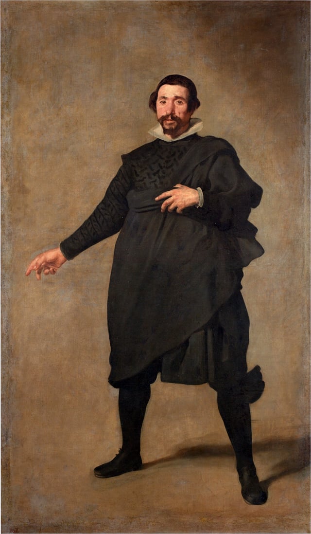 Portrait of Pablo de Valladolid, 1635, a court fool of Philip IV