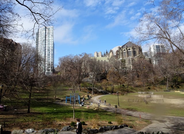 The south end of the park