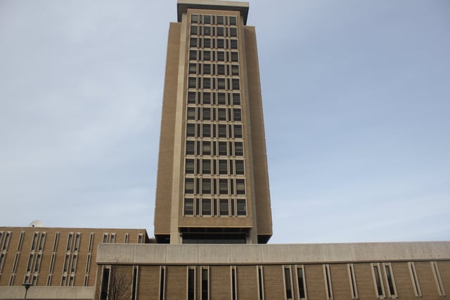 Van Hise Hall seen from Linden Drive