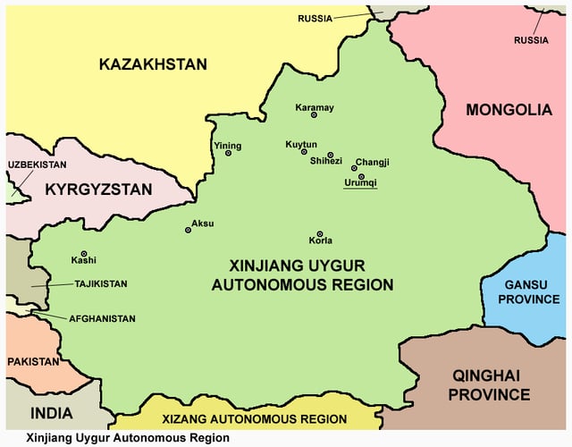 Largest cities and towns of Xinjiang