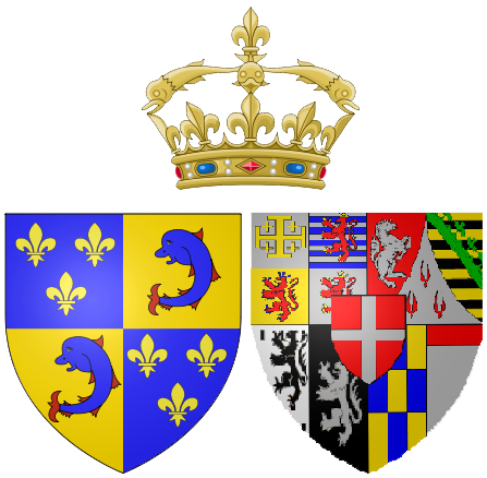 Arms of Marie Adélaïde as Dauphine of France
