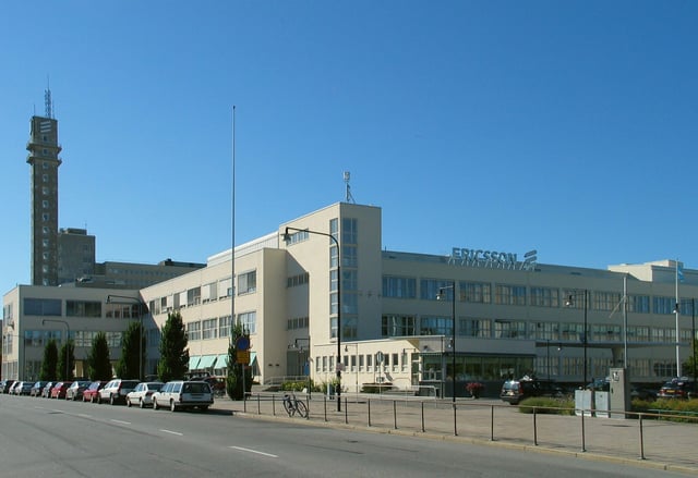 LM Ericsson's former headquarters at Telefonplan in Stockholm, see LM Ericsson building