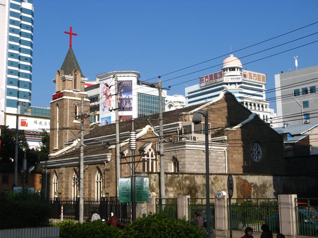 Flower Lane Church is the first Methodist church erected in downtown Fuzhou