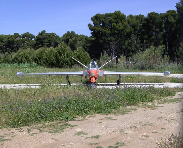 Fouga CM.175 Zéphyr at Toulon-Hyères Airport