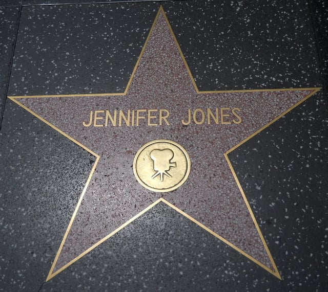 Jones' star on the Hollywood Walk of Fame at 6429 Hollywood Boulevard