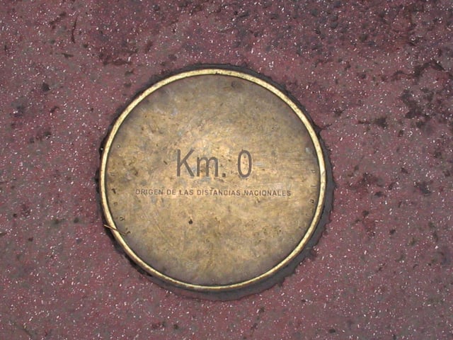 Kilometre Zero at Plaza de Armas