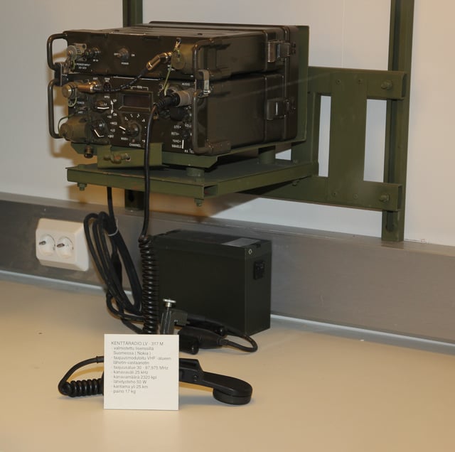LV 317M military radio in Hämeenlinna artillery museum.