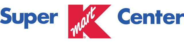 The Super Kmart Center logo that was used primarily in the early 1990s, but was also used for some stores that opened in 2001. This logo was also used on the former Super Kmart Center stores in Mexico during the 1990s.